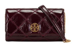 Willa Chain Wallet, Leather, Burgundy, MIV, 2*